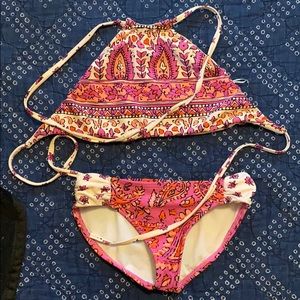 Billabong girls size 5 reversible two piece